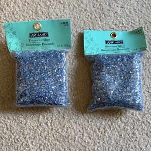 Ashland Blue Glass Decorative Filler - Two Packs